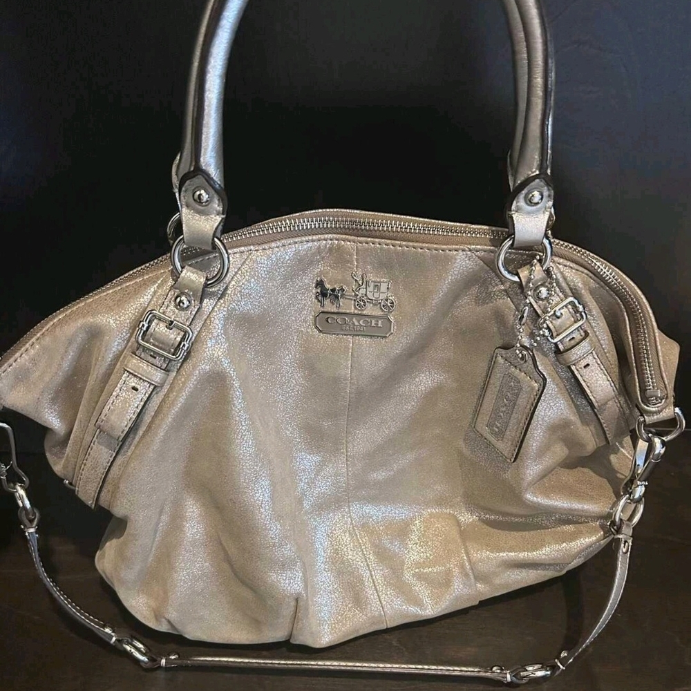Coach Madison Sophia Metallic Satchel 15955
